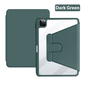 Чехол для Ipad Air 5 4 2021, чехол для Ipad Pro 11 12,9 Mini 6 2020 10,2 8, 9, 9, 10 поколения, аксессуары с вращающимся на 360° корпусом Pro 12.9 2020 фиолетовый