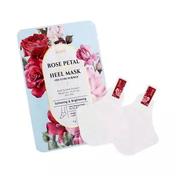 Маска для пяток с экстрактом розы Koelf Rose Petal Satin Heel Mask