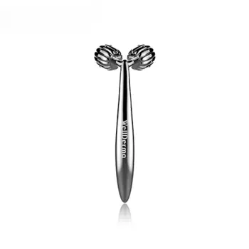 Роликовый массажёр для лица WellDerma Face Lifting Dark Silver Roller