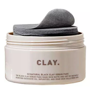 Матирующие пэды с чёрной глиной So Natural Black Clay Sebum Pads
