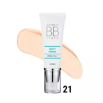Матирующий для жирной кожи ББ-крем Apieu Natural Matt Finish BB Cream SPF38/PA+++ - 21. Светлый беж