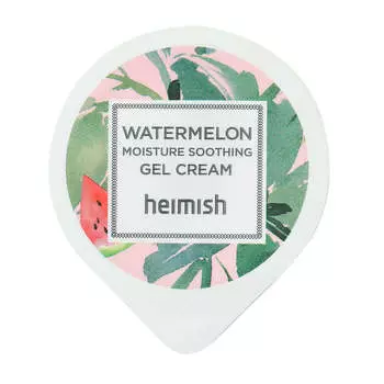 Миниатюра гель-крем с арбузом для глубокого увлажнения Heimish Watermelon Moisture Soothing Gel Cream - 5 мл