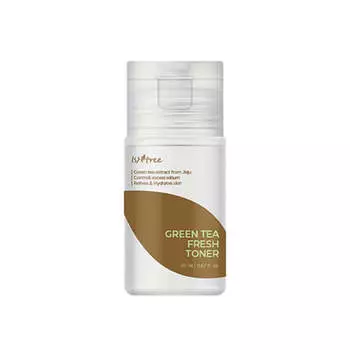 Миниатюра Освежающий бесспиртовой тонер на основе зелёного чая 80% IsNtree Green Tea Fresh Toner 20 мл