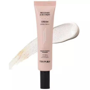 Многофункциональный тональный крем с пептидами Trimay Re:cover 3-in-1 Pept CCC Cream SPF50+ PA+++ Light