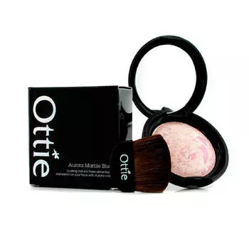 Мраморные запеченные румяна Ottie Marble Blusher - 02. Сияющий розовый (Glam Pink)