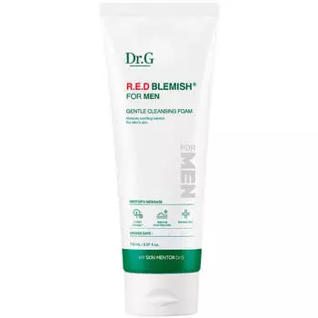 Мужская успокаивающая пенка для умывания Dr.G Red Blemish For Man Gentle Cleansing Foam