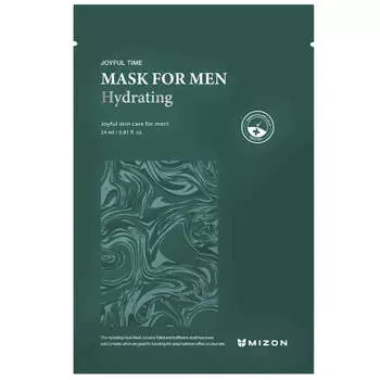 Мужская увлажняющая тканевая маска для лица Mizon Joyful Time Mask For Men Hydrating