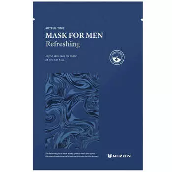 Мужская восстанавливающая тканевая маска для лица Mizon Joyful Time Mask For Men Refreshing