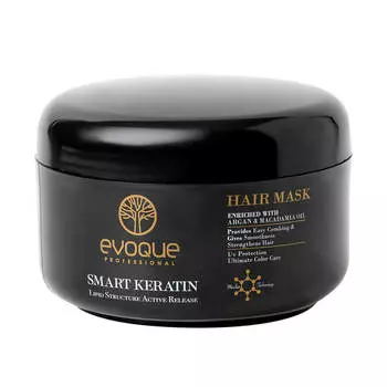 Смягчающая маска для гладкости волос с кератином Evoque Smart Keratin Hair Mask 500 мл