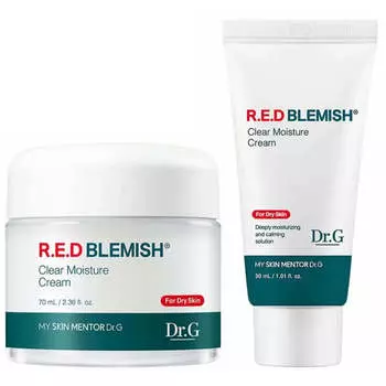 Набор успокаивающих кремов для сухой кожи Dr.G RED Blemish Clear Moisture Cream Kit