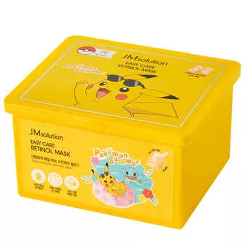 Набор обновляющих масок с ретинолом JMsolution Easy Care Retinol Mask Pokemon Summer