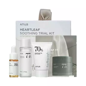 Набор бестселлеров для базового ухода за кожей Anua Heartleaf Soothing Trial Kit