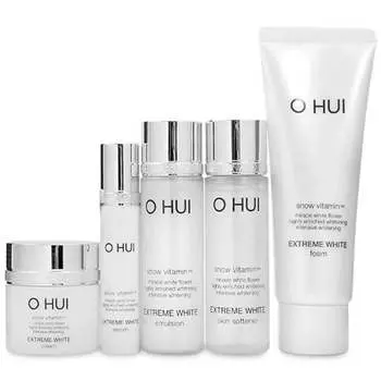 Премиальный набор осветляющих миниатюр O HUI Extreme White 5pcs Gift Set