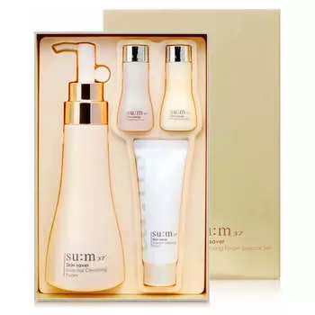 Премиальный набор уходовых средств с очищающей пенкой SU:M37 Skin Saver Cleansing Foam Special Set