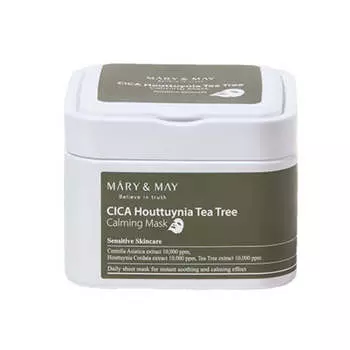 Набор масок с центеллой для чувствительной кожи Mary&May Cica Houttuynia Tea Tree Calming Mask