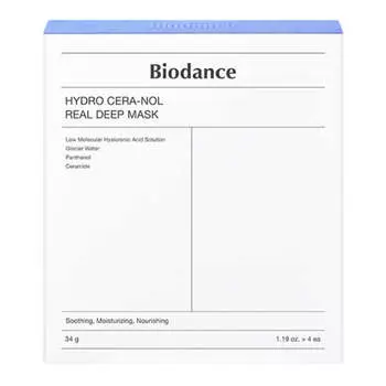 Ночная гидрогелевая маска с церамидами против сухости Biodance Hydro Cera-Nol Real Deep Mask упаковка (4 шт)