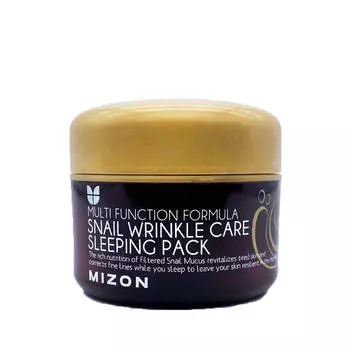 Ночная антивозрастная маска с экстрактом улитки Mizon Snail Wrinkle Care Sleeping Pack