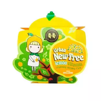 Ночная осветляющая маска с экстрактом лимона Baviphat Urban Dollkiss New Tree Lemon Vitamin Whitening Sleeping Pack