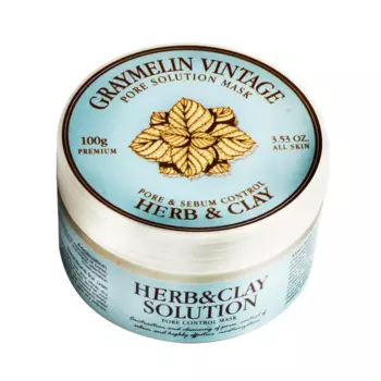 Очищающая глиняная маска с экстрактами целебных трав Graymelin Herb & Clay Solution Pore Control Mask