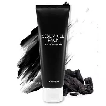 Очищающая маска-пленка с вулканическим пеплом Graymelin Sebum Kill Pack Jeju Volcanic Ash