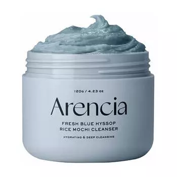 Очищающее средство с глиной и экстрактом иссопа Arencia Fresh Blue Hyssop Rice Mochi Cleanser