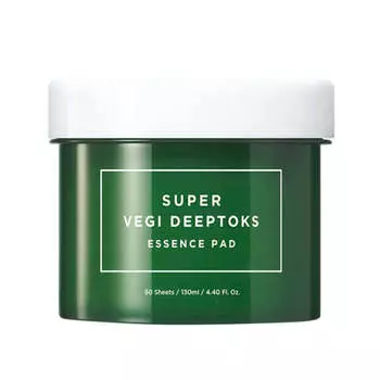 Очищающие пэды с эффектом детокса Chosungah Wonder Bath Super Vegi Deeptoks Essence Pad Green