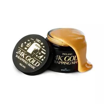 Омолаживающая маска для лица с 24к золотом Esthetic House Piolang 24K Gold Wrapping Mask