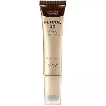 Омолаживающий крем для век с роликовым массажёром CKD Retinal 5X Guasha Eye Cream