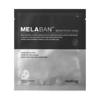 Осветляющая тканевая маска против пигментации Meditime Melaban Brightening Mask