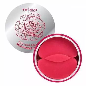 Осветляющие гидрогелевые патчи с экстрактом вина TRIMAY Rose Wine Brightening Eye Patch