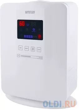 MYSTERY MAH-2608 Увлажнитель воздуха. Увлажнитель воздуха ультразвуковой. Сенсорнное управление. Экономичное энергопотребление: 25 Вт. Съемный водяной бак емкостью 5 литров.