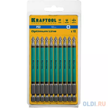 Набор бит Kraftool 26124-2-100-10 10шт