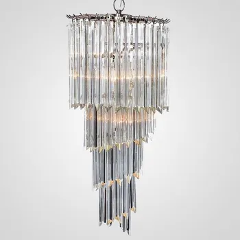 Подвесная люстра каскадная Odeon Chandelier Helix Clear 37 ImperiumLoft 40,1931 (75295-22)