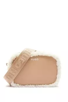 Сумка кросс-боди с искусственным мехом Bel HUGO