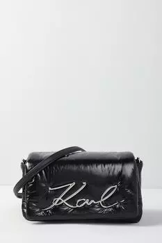 Сумка кросс-боди с логотипом бренда Signature Karl Lagerfeld