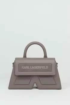 Сумка кросс-боди кожаная с логотипом Ikon Karl Lagerfeld