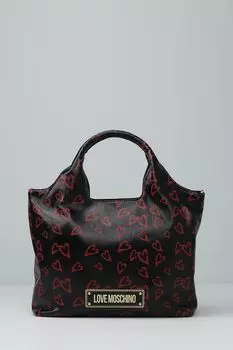 Сумка шопер с принтом Love Moschino