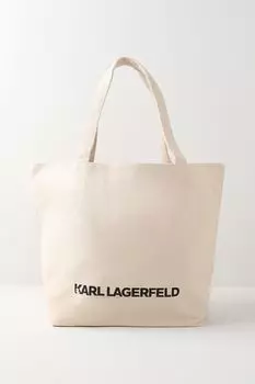Сумка шоппер двусторонняя текстильная Hearts Karl Lagerfeld