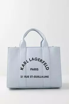 Сумка шоппер хлопковая с логотипом rue st guillaume Karl Lagerfeld