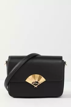 Сумка кросс-боди кожаная signature fan Karl Lagerfeld