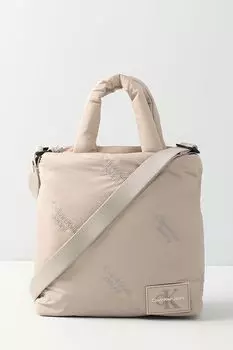 Сумка шоппер с логотипом бренда Puffy aop Calvin Klein
