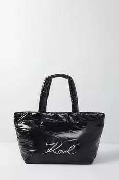 Сумка шоппер с логотипом бренда Signature Karl Lagerfeld