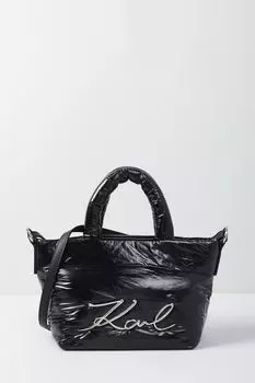 Сумка шоппер с логотипом бренда Signature Karl Lagerfeld