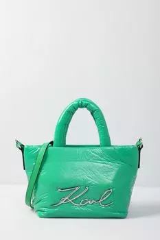 Сумка шоппер с логотипом бренда Signature Karl Lagerfeld