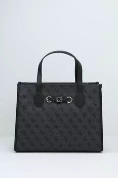 Сумка шоппер с принтом из монограмм бренда Izzy Guess