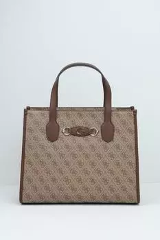 Сумка шоппер с принтом из монограмм бренда Izzy Guess