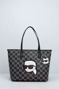 Сумка шоппер с принтом из монограмм ikonik 2.0 Karl Lagerfeld