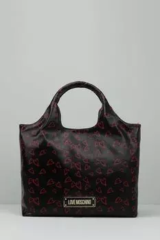 Сумка шоппер с принтом сердца Superptint Love Moschino