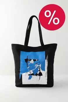 Сумка шоппер текстильная с принтом ns Karl Lagerfeld Jeans