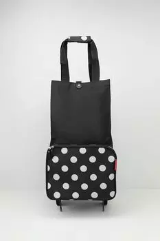 Сумка-тележка в горох Dots White Reisenthel